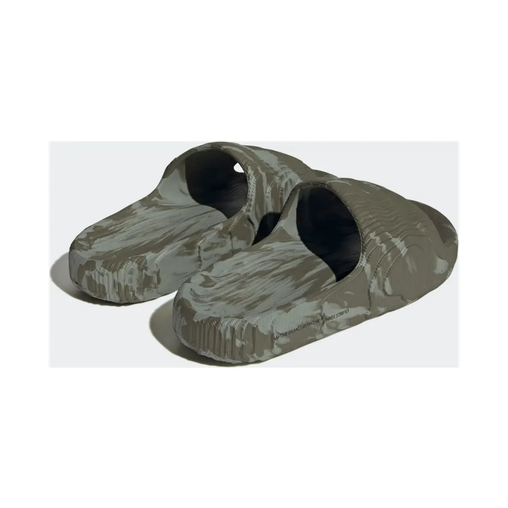 adidas Adilette 22 Slides Olive Strata Silver Green (HP6517)