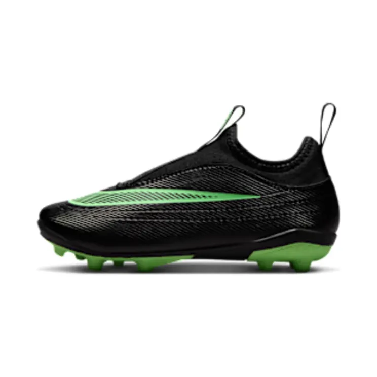 Nike Jr. Mercurial Vapor 17 Club ‘ Multi-Ground Low-Top “Black / Illusion Green” (IO1486-001)