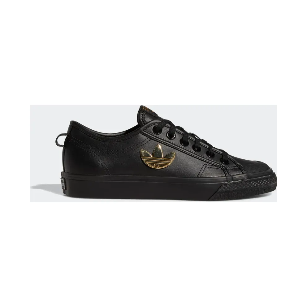 adidas NIZZA TREFOIL W Core Black / Core Black / Gold Metallic (H01129)