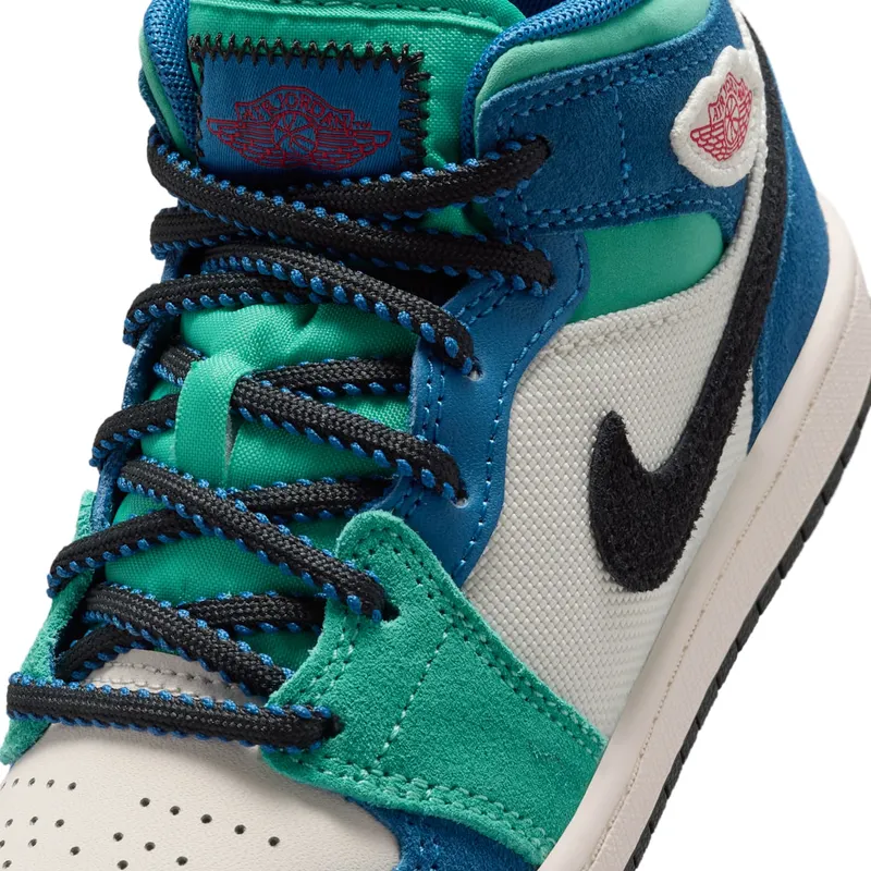 Air Jordan 1 Chalk/True Blue/Kinetic Green/University Red (IO2056-100)