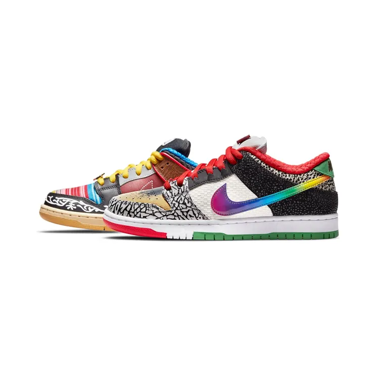Nike SB Dunk Low “What The Paul” (CZ2239-600): links en rechts zijn niet dezelfde schoen
