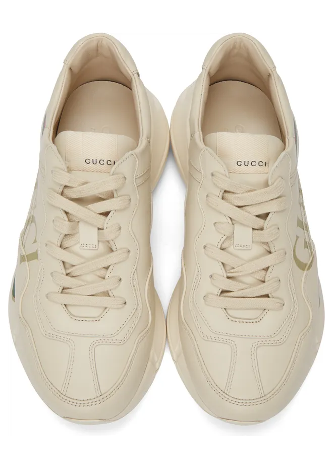 Gucci Off-White Rhyton Sneakers (500877 DRW00) (5)