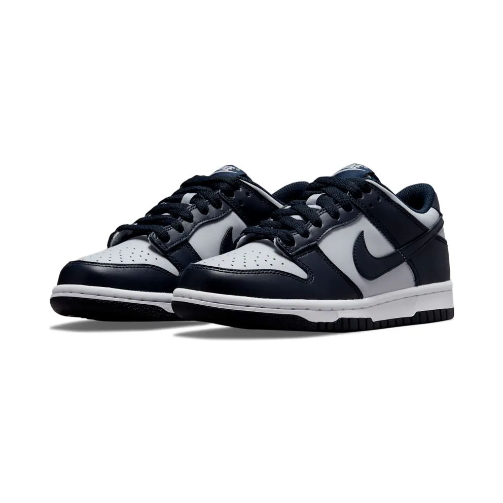 Nike Dunk Low Georgetown (GS) – “Wolf Grey / Dark Obsidian / Total Orange” (CW1590-004)