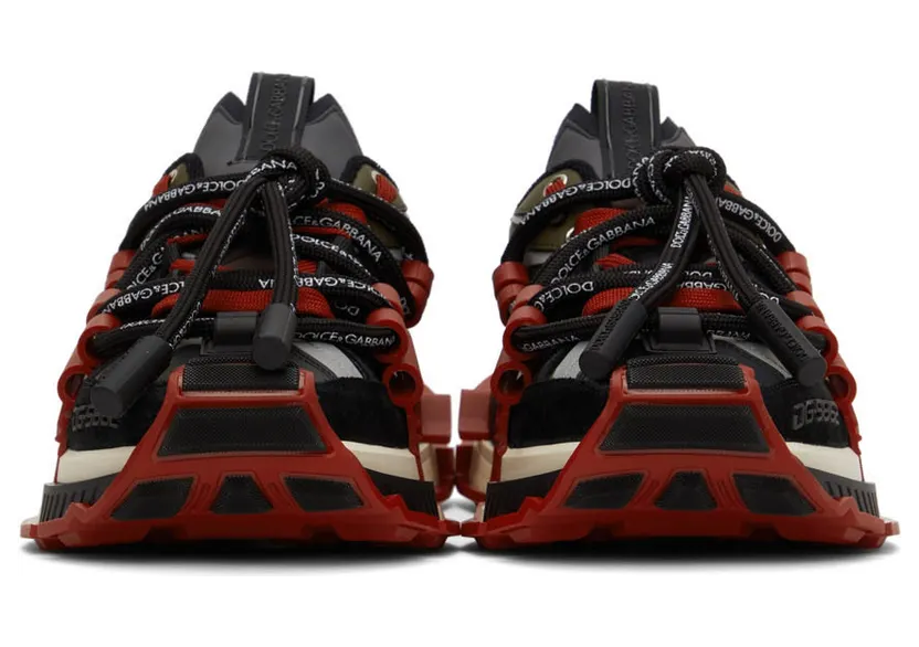Dolce & Gabbana Red & Green Militare Space Sneakers (CS1963 AQ717) (2)