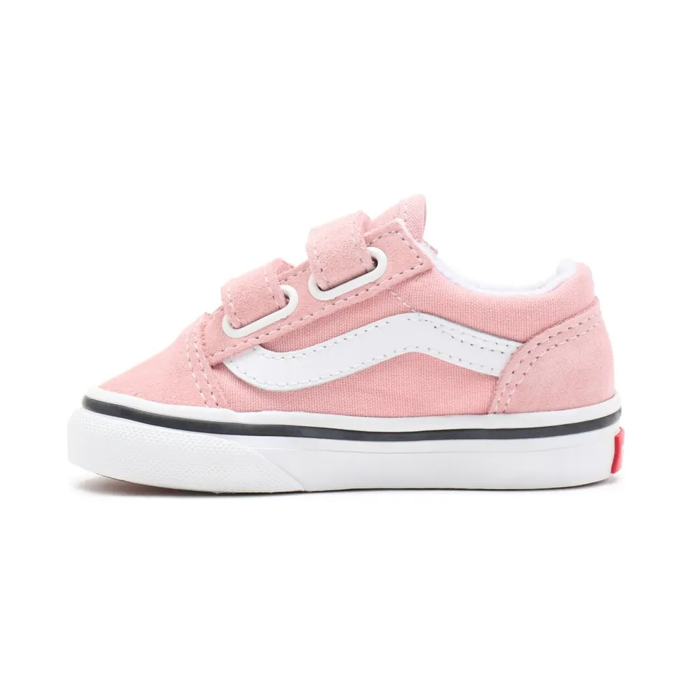 VANS Old Skool Velcro Toddler Shoes Pink (VN000D3Y9AL)