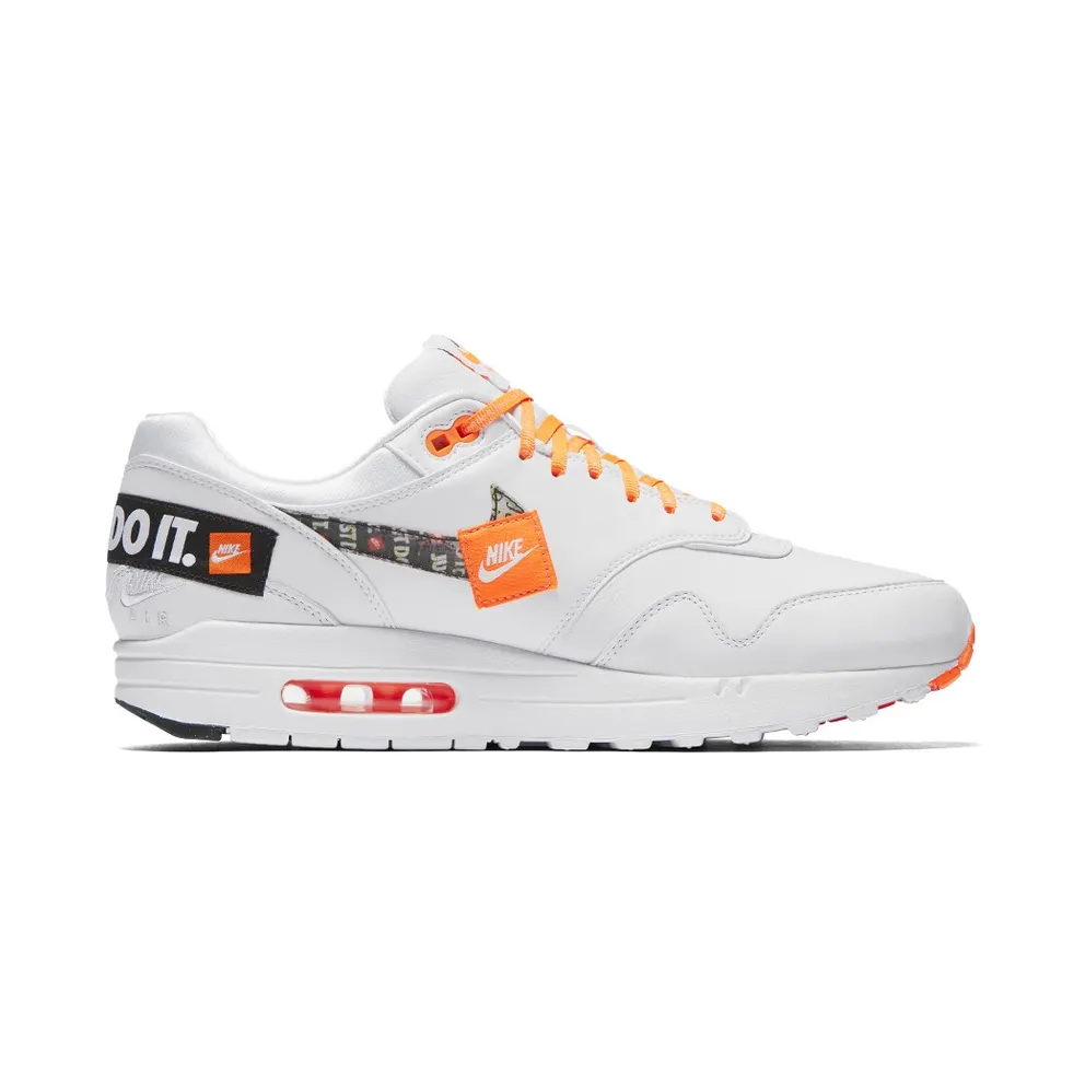 Nike Air Max 1 Just Do It Pack White White/White-Total Orange (AO1021-100)