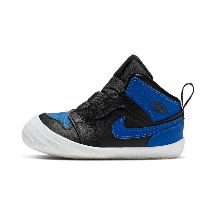 Jordan 1 Crib Bootie Royal (TD) “Black / White / Varsity Royal” (AT3745-007)