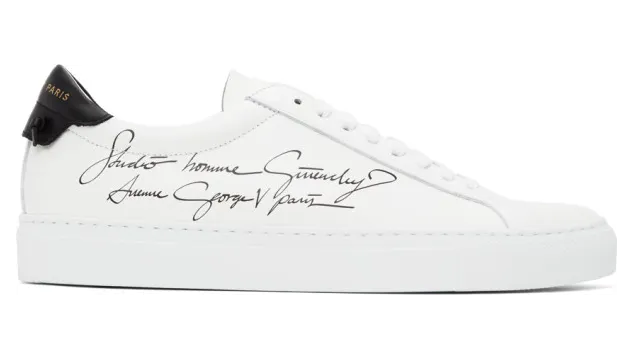 Givenchy White and Black Studio Homme Urban Knots Sneakers (BH0002H0QR)