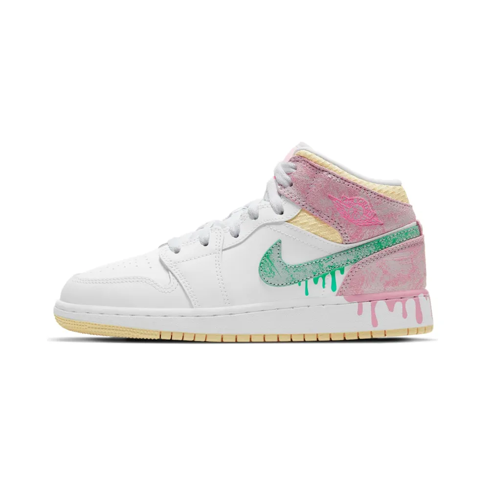 Jordan 1 Mid Paint Drip (GS)