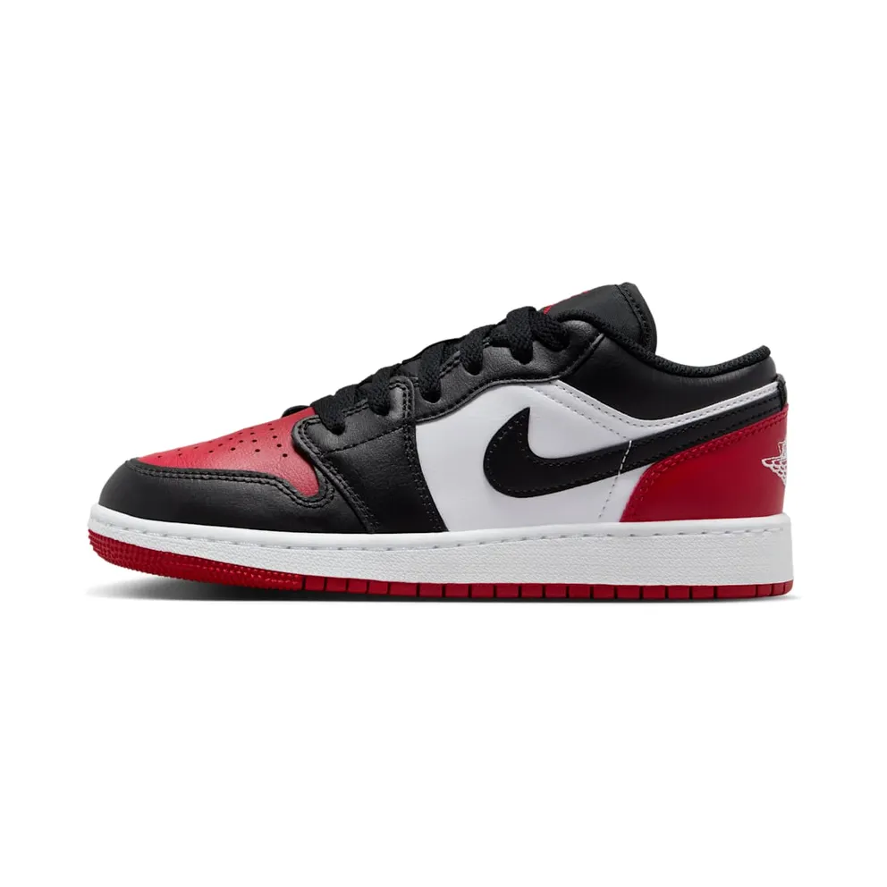 Air Jordan 1 Low Bred Toe (GS) (553560-161)