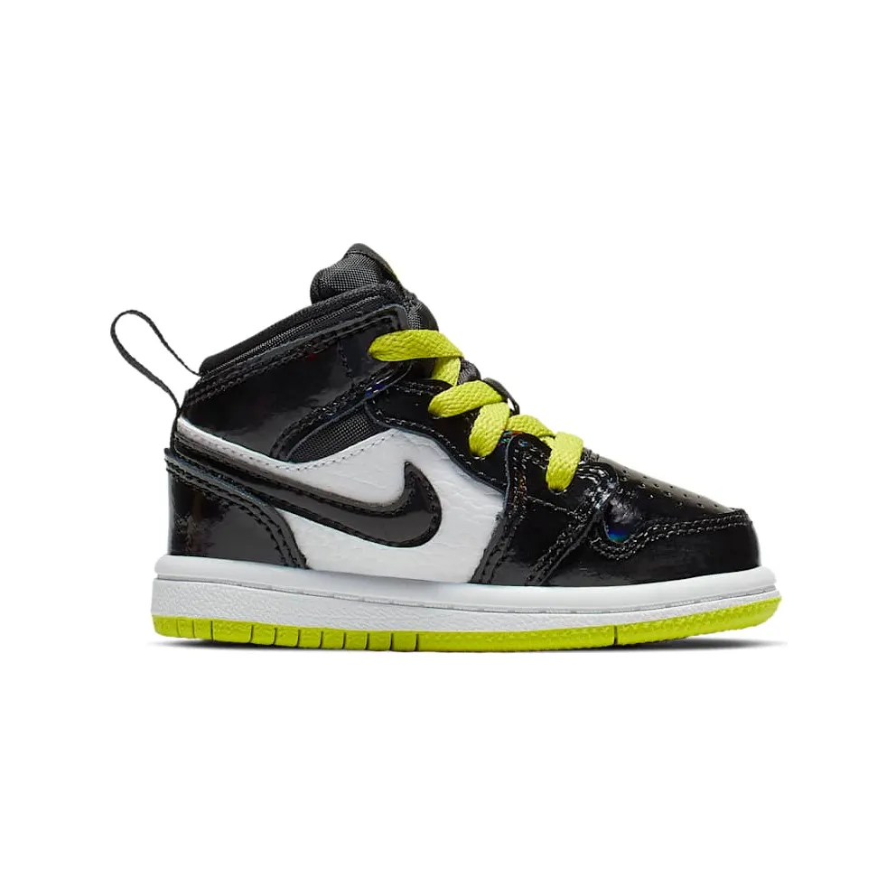 Jordan 1 Mid Black Cyber Mystic Green (TD) Black/Cyber-White-Mystic Green (BQ6933-003)