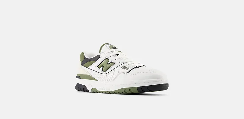 New Balance 550 “White / Dark Olivine” (BB550DOB)