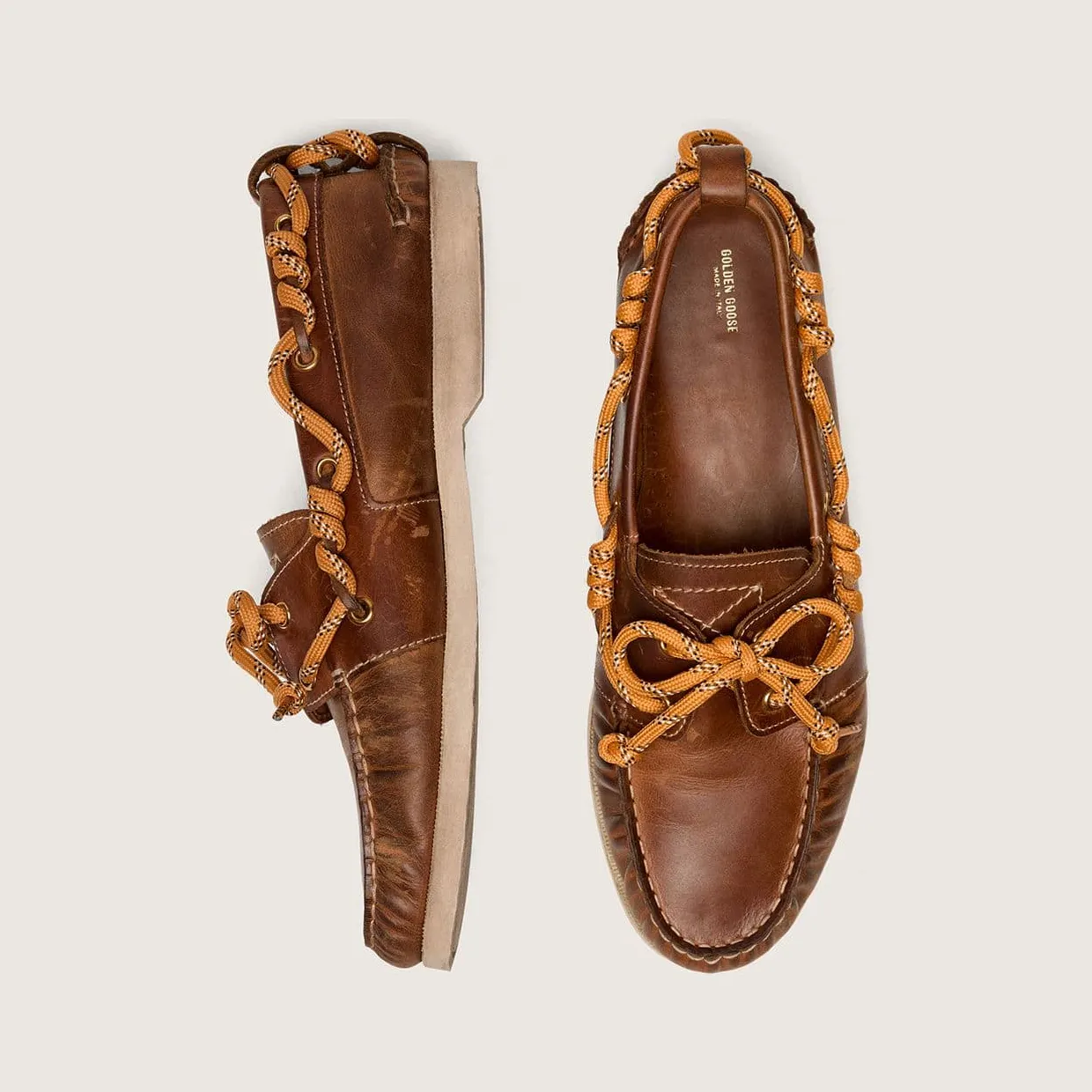 Golden Goose Cruise Loafer In Tobacco-Colored Leather (GMF00883.F008317.55150) (4)