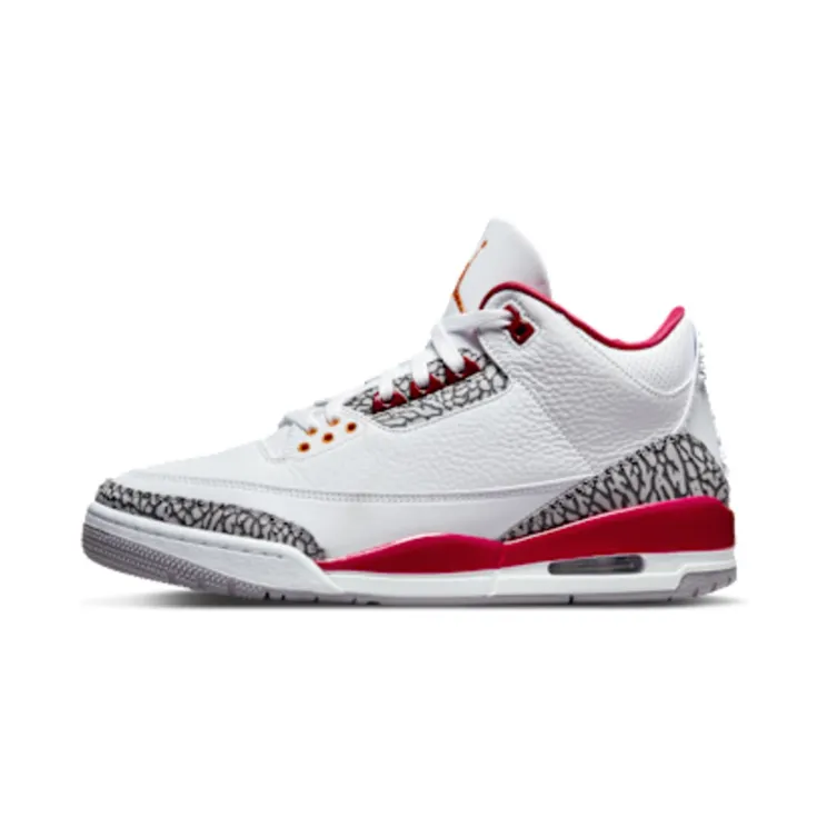 Air Jordan 3 Retro “White / Cardinal Red / Cement Grey / Light Curry” (CT8532-126)