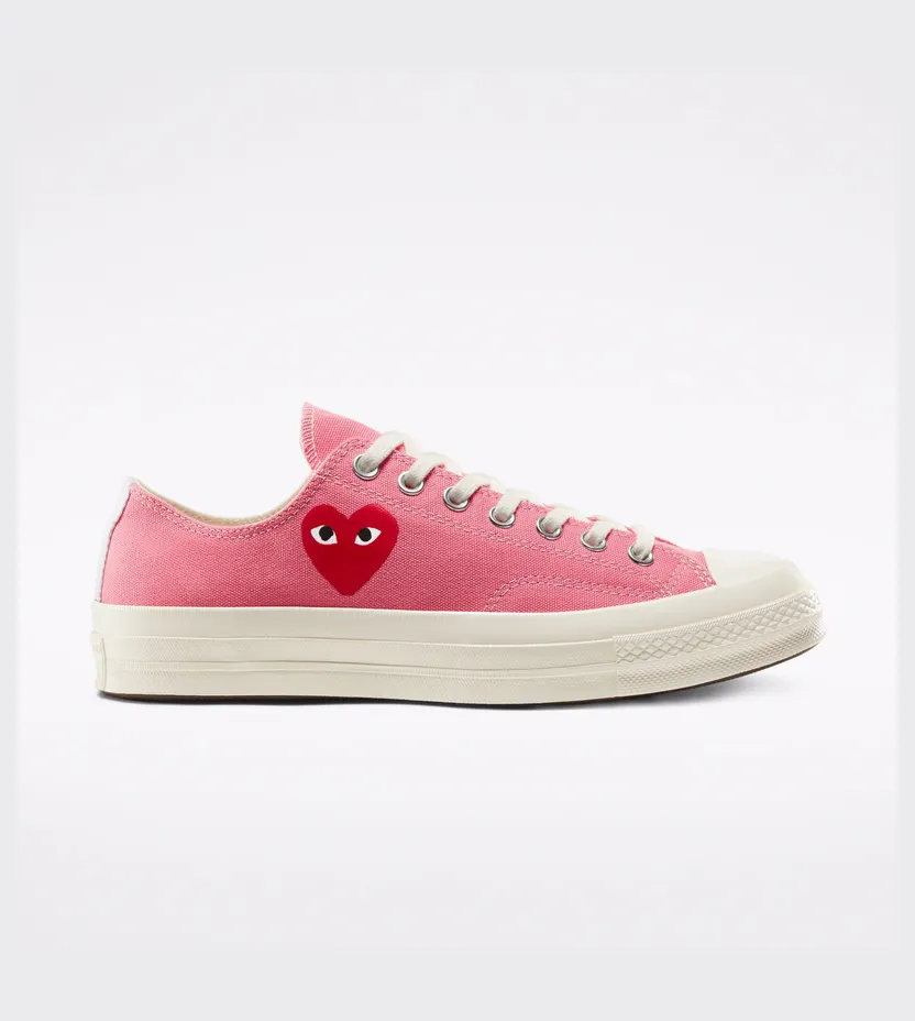 Converse Comme des Garcons PLAY x Chuck 70 Low Bright Pink (168304C)