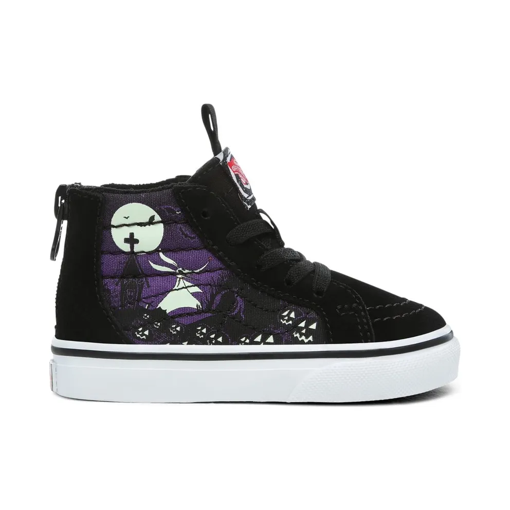 VANS Disney X Vans Sk8-hi Zip Shoes for Toddlers (Black)