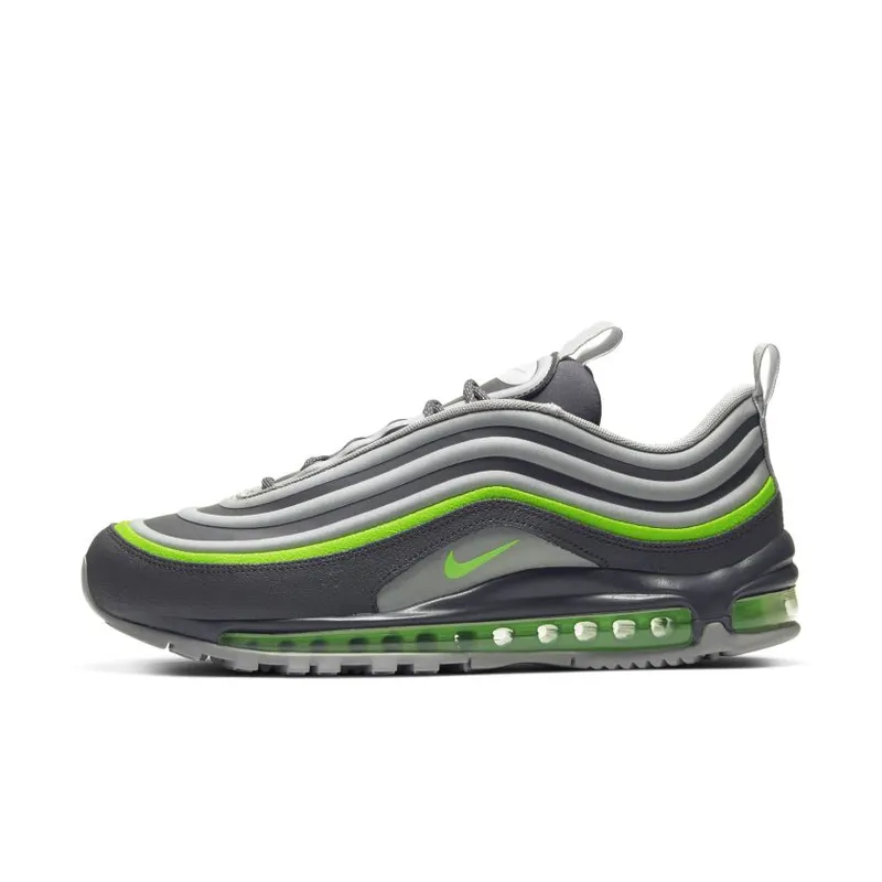 Nike Air Max 97 Utility Grey Electric Green Thunder Grey/Moon Particle-Atmosphere Grey-Electric Green (BQ5615-002)
