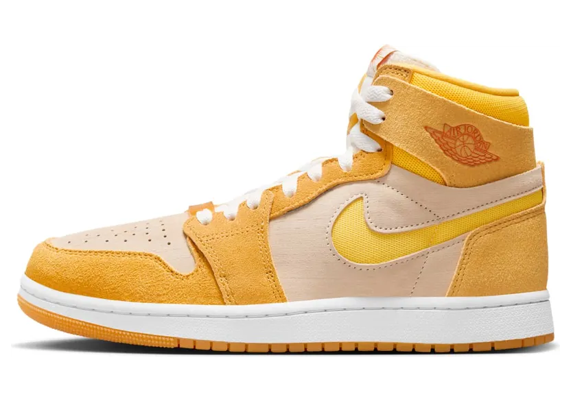 Air Jordan 1 Zoom Air CMFT 2 “Yellow Ochre/Tour Yellow-Pale Vanilla-Safety” (FJ5743-700)