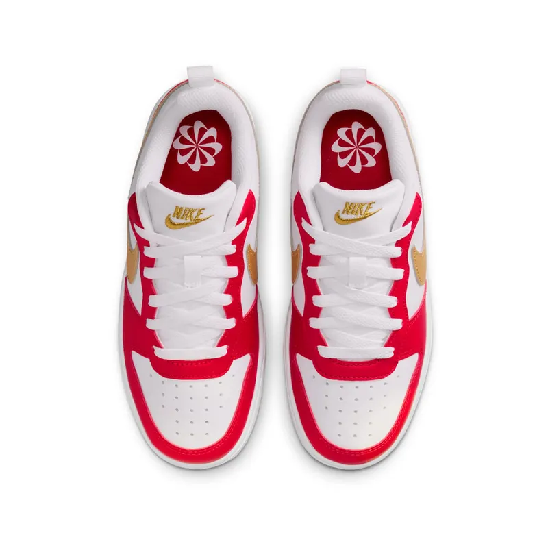 Nike Court Borough Low Recraft White University Red Gold (DV5456-137)