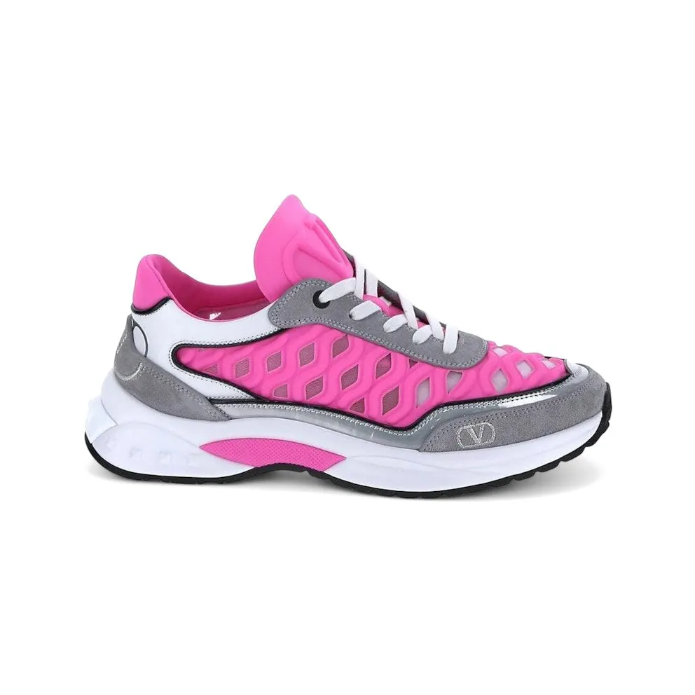 Valentino Garavani Ready Go Runner Grey Bright Pink (XW2S0EA5 DWA S14)