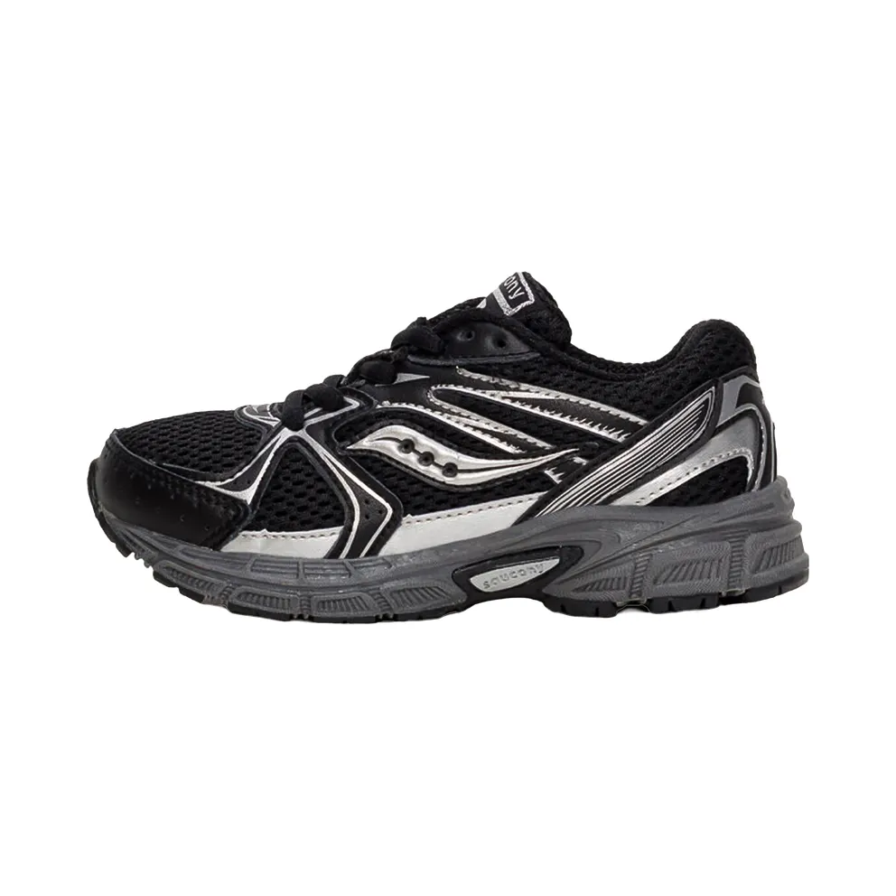 Saucony Ride Millenium GS “Black / Metallic Silver” (SYF25BB8)