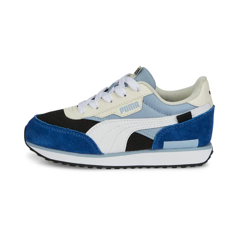 PUMA Future Rider Splash Kids’ Blue Wash/Black/White (381855-07)