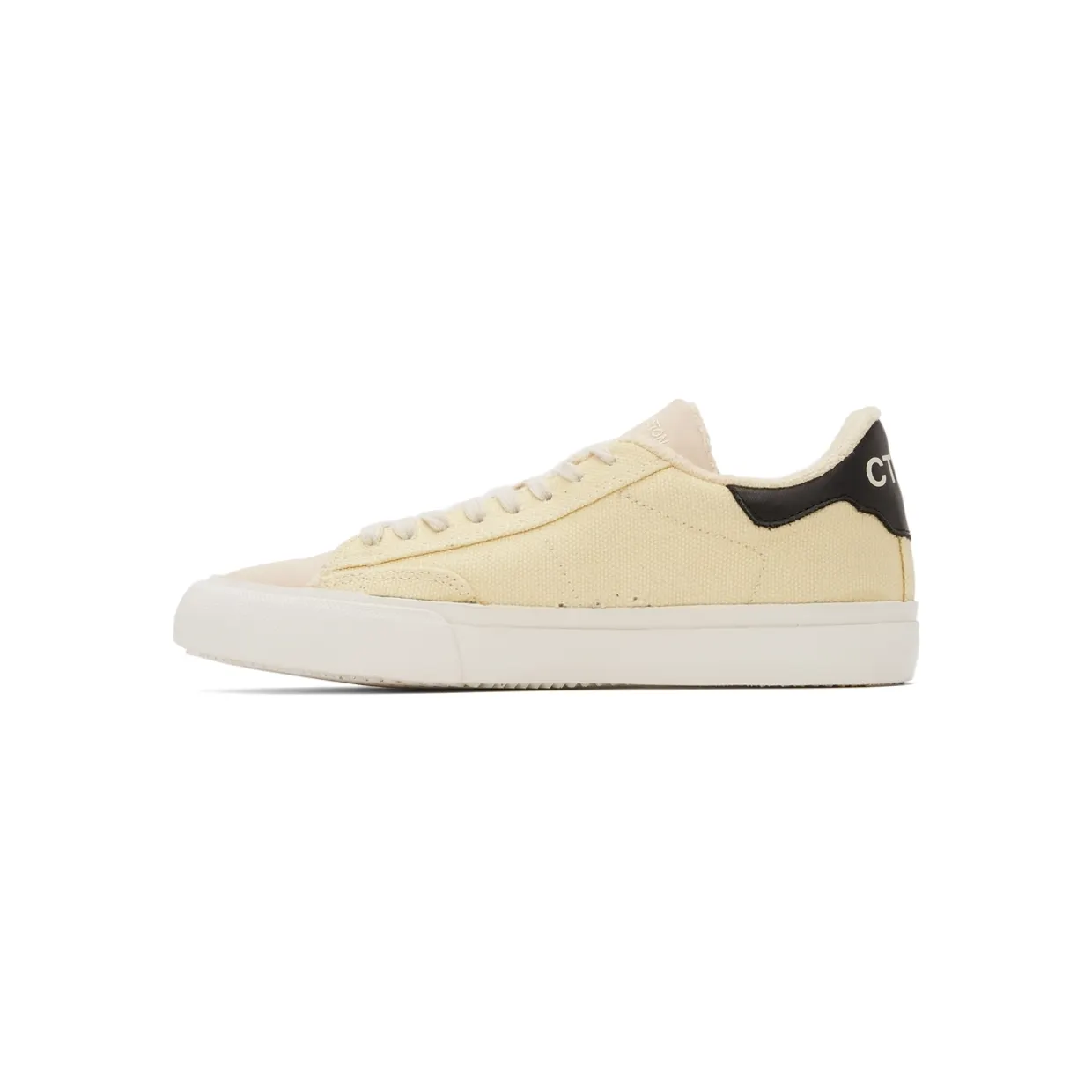 Heron Preston Off-White Canvas Vulcanized Low Sneakers (HMIA017F21FAB0010401) (3)