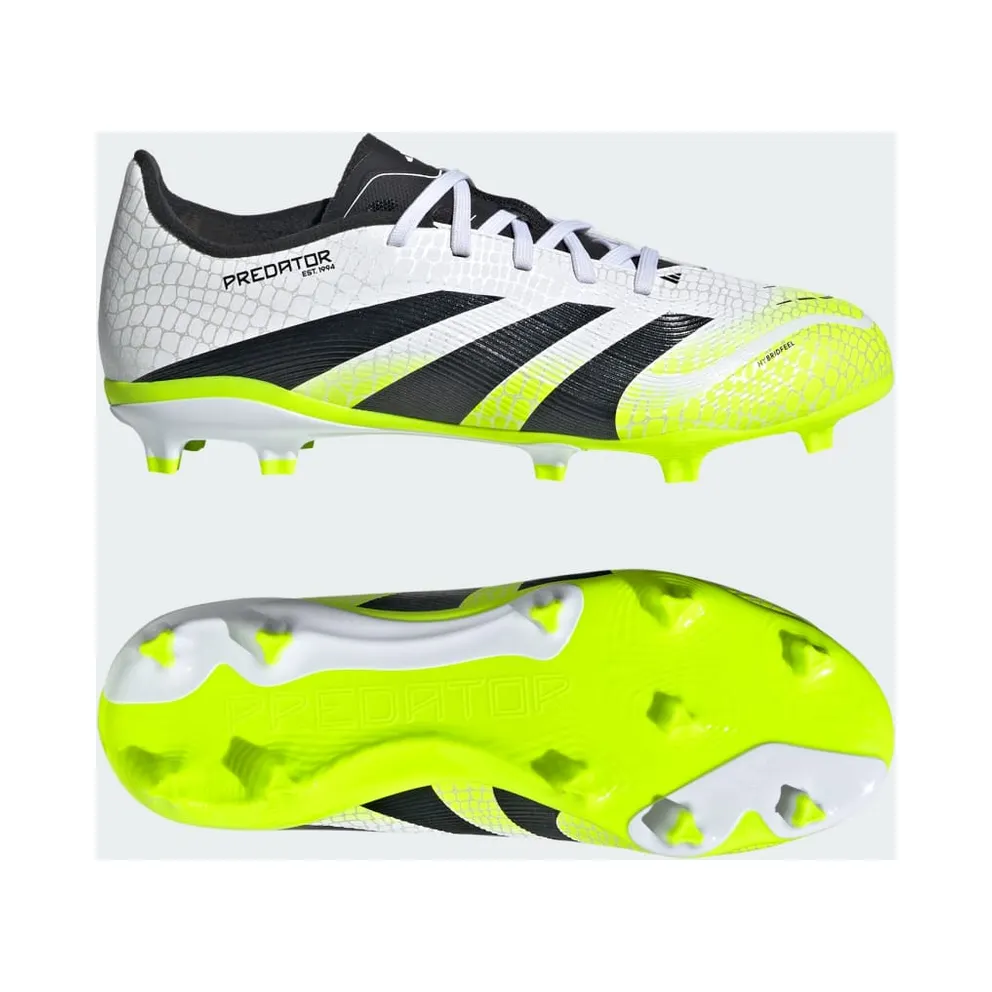 adidas Predator League FG/MG Cloud White Core Black Lucid Lemon (JI1125)