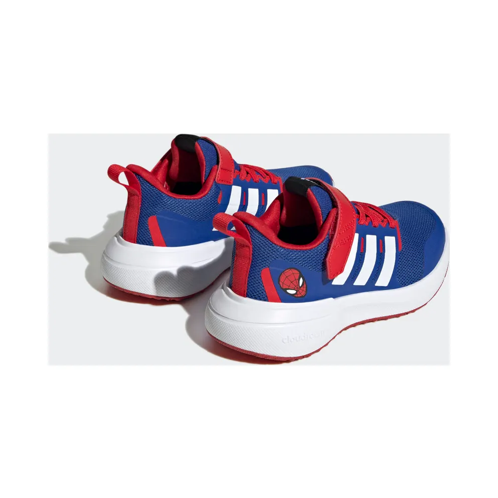 Adidas adidas x Marvel FortaRun Spider-Man 2.0 Cloudfoam Sport Running Elastic Lace Top Strap Royal Blue / Cloud White / Better Scarlet (HP9001)