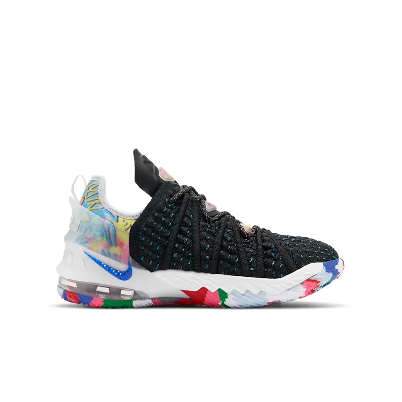 Nike LeBron 18 Multicolor (GS) Black/Multi-Color-White (CW2760-002)