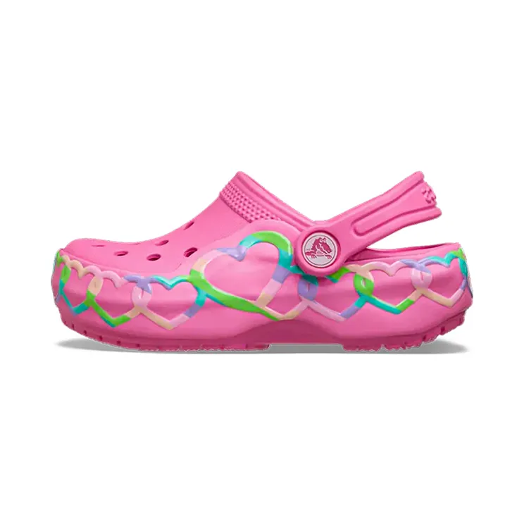 Crocs Classic Heart Lights Clog TD “Pink Lemonade” (213184-669)