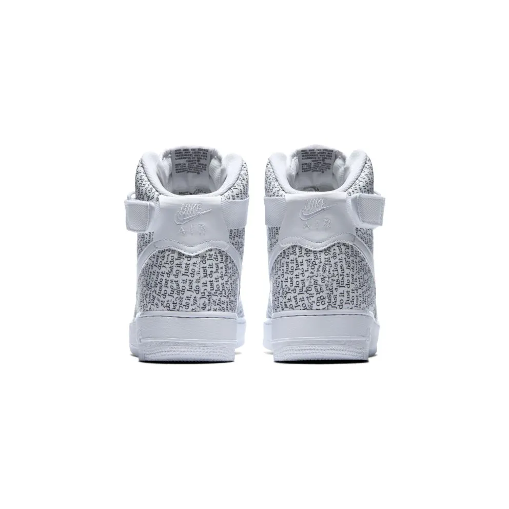 Nike Air Force 1 High Just Do It Pack White Black White/White-Black-White (AQ9648-100)