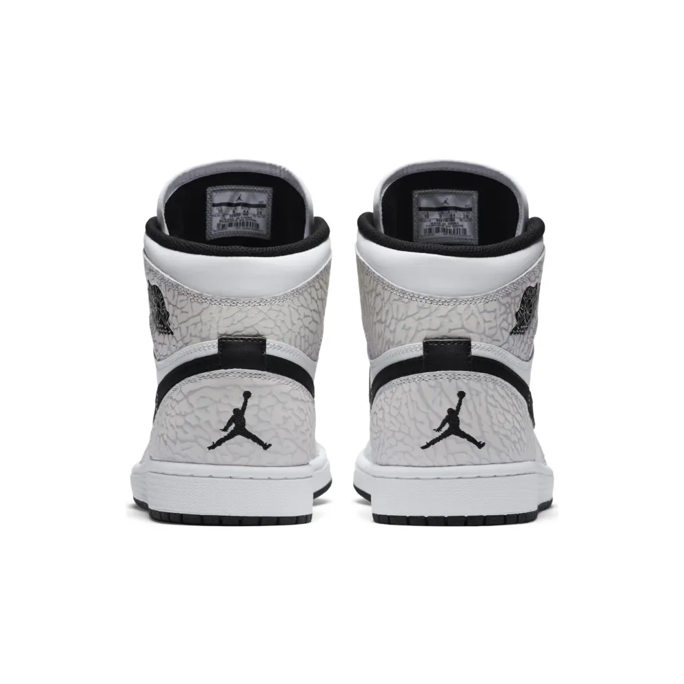 Jordan 1 Retro White Elephant Print White/Pure Platinum (839115-106)