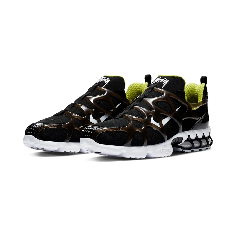 Nike x Stussy Air Zoom Spiridon ‘Kukini’ Black Bright Cactus (2020) (CJ9918-001)