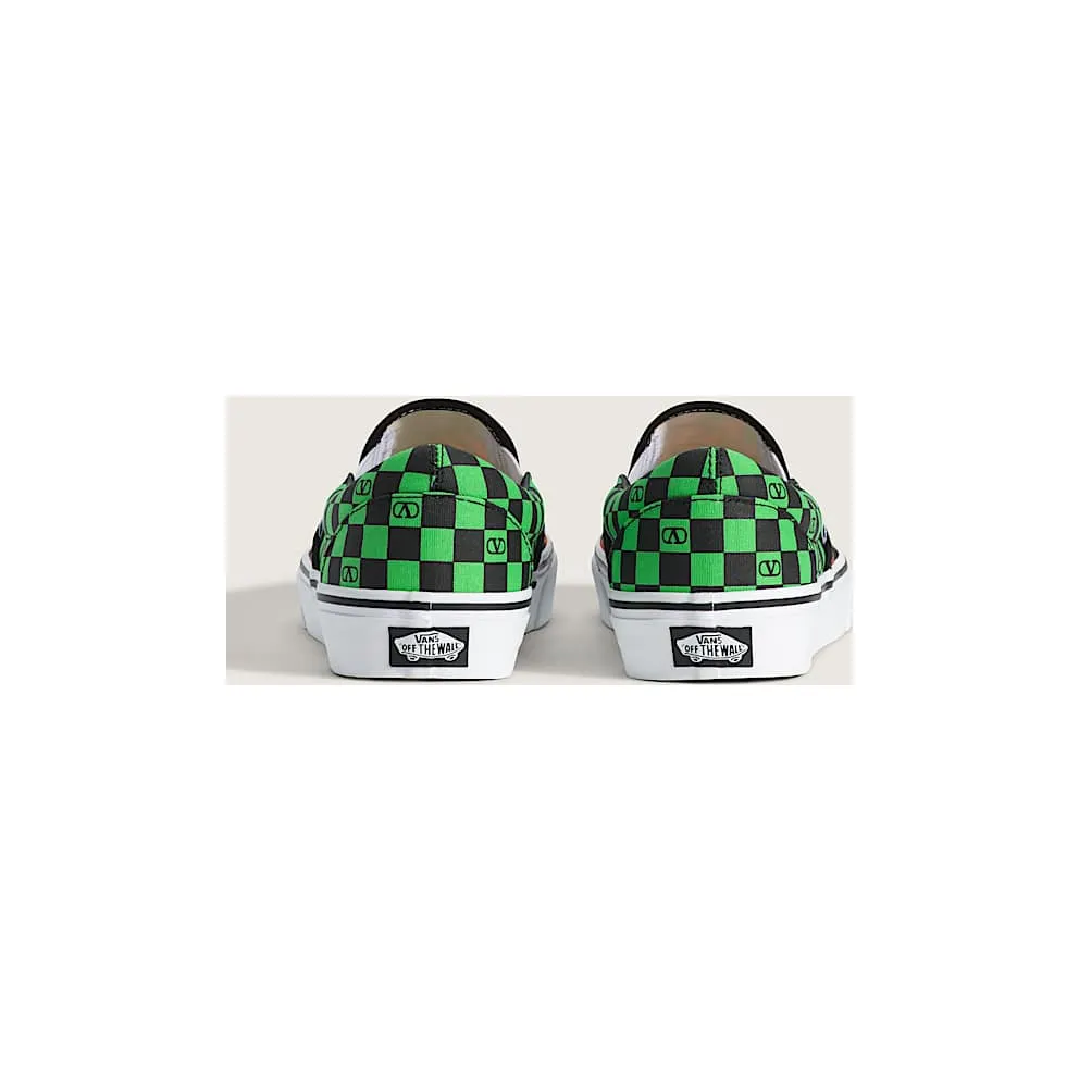 Vans Classic Slip-On Valentino Garavani Checkerboard Tropical Leaves (VN000XW4N5B)