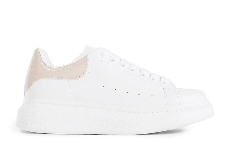 Alexander McQueen Oversized White Light Pink Croc (718233WIEEL9863)