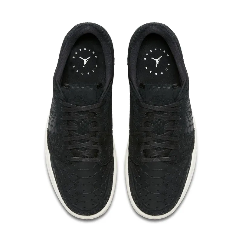 Jordan 1 Retro Low NS Black Python (W) Black/Black-Sail (AJ6004-010)