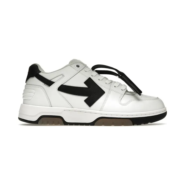 OFF-WHITE Out Of Office OOO 30 MM Low Tops Black White Blue (OMIA189C99LEA0010110)