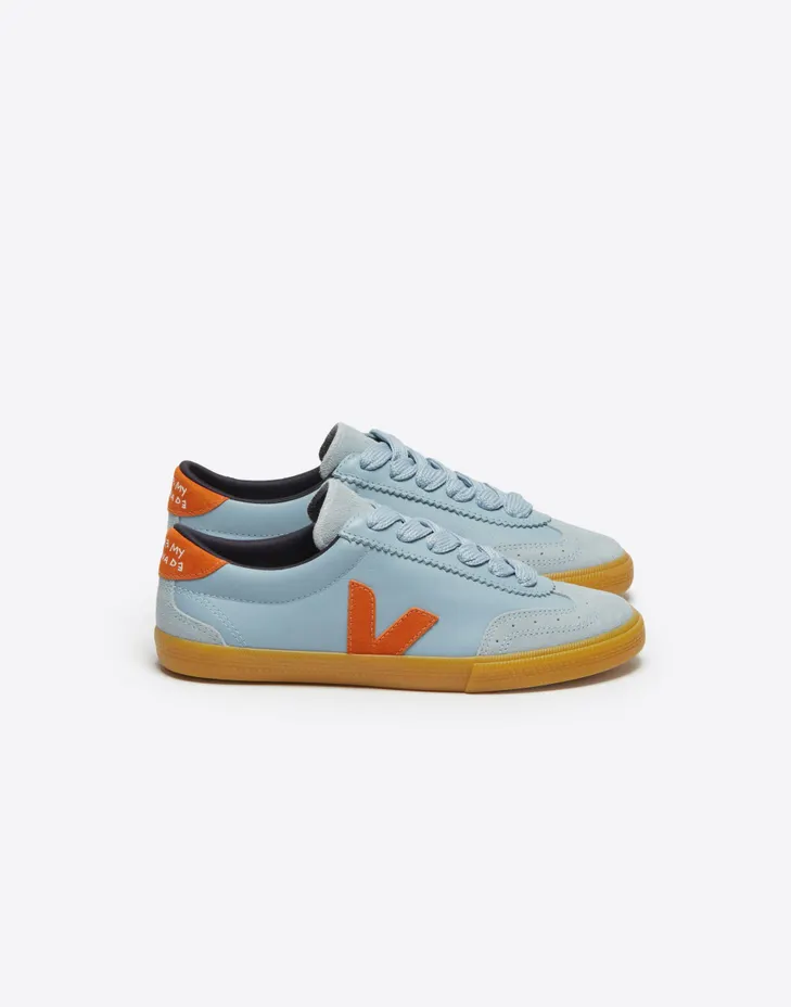 Veja VOLLEY LEATHER VEJA X MAKE MY LEMONADE STEEL PUMPKIN – “Blauw” (VM2003860A)