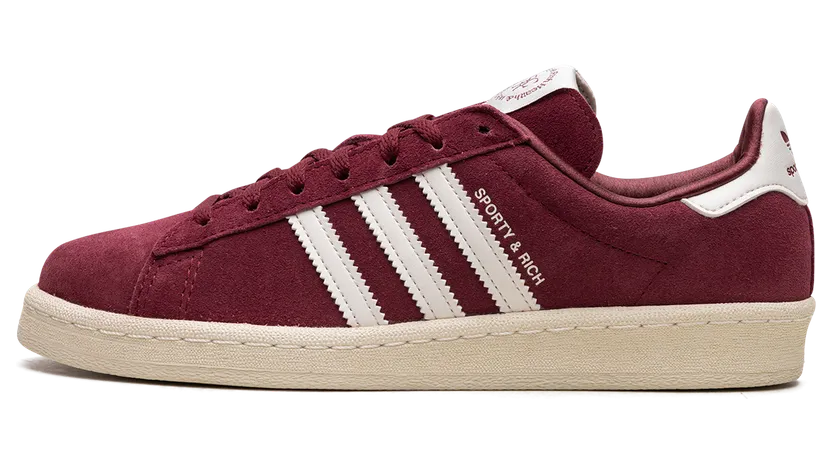 adidas Campus 80s Sporty & Rich Collegiate Burgundy / Chalk White / Collegiate Burgundy (HQ6074)