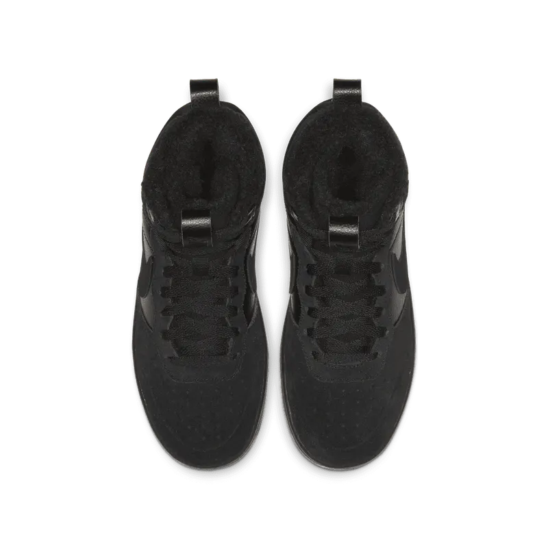 Nike Court Borough Mid 2 Older Kids’ Boot Black (CQ4023-001)