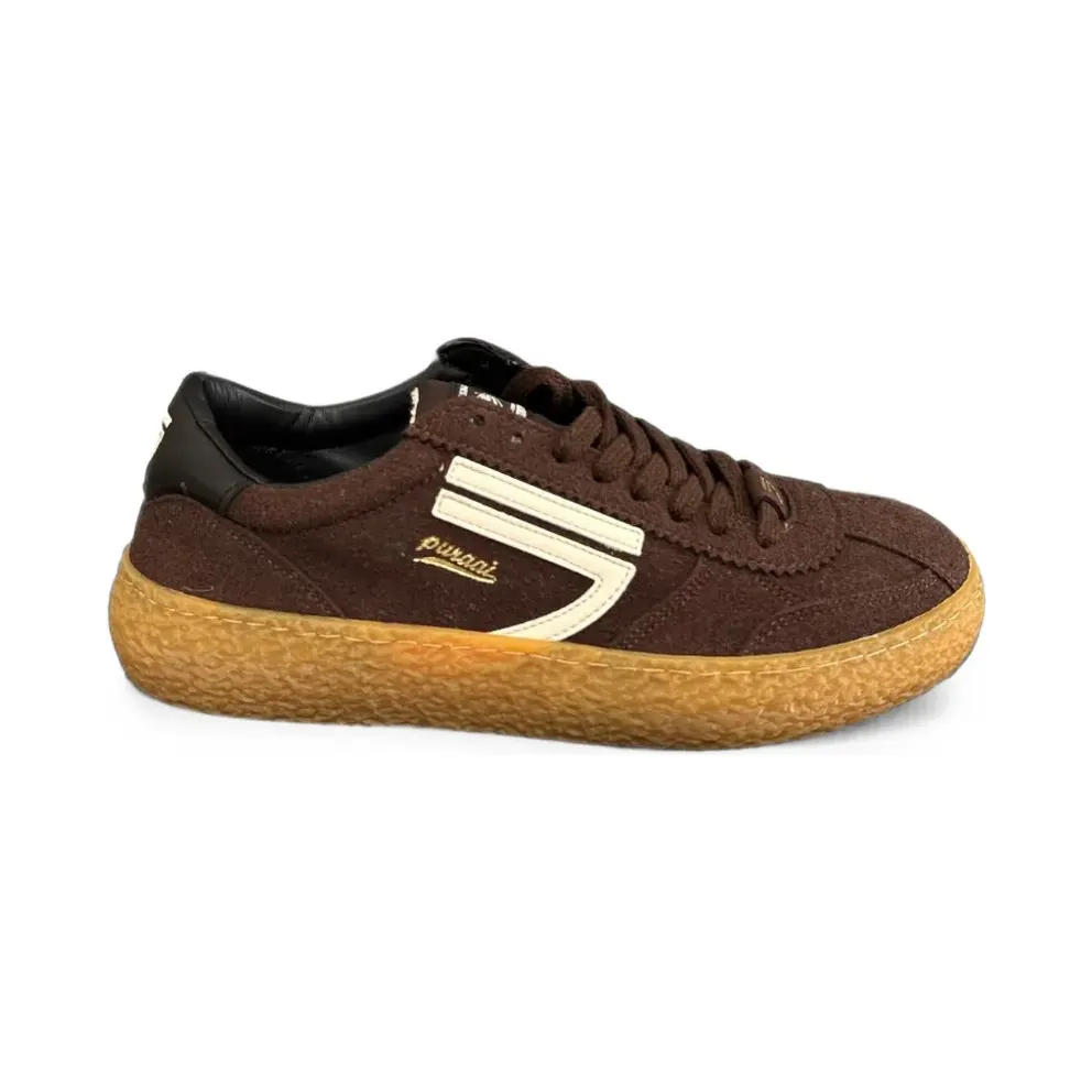 Puraai logo-print low-top – Bruin (PU101VW033)
