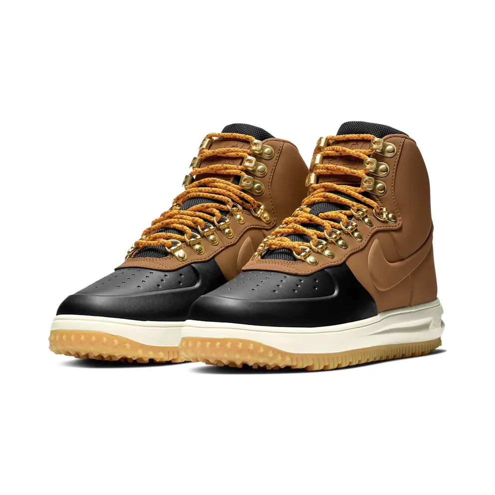 Nike Lunar Force 1 Duckboot 18 Tan Black Black/Phantom-Gum Light Brown-Light British Tan (BQ7930-001)