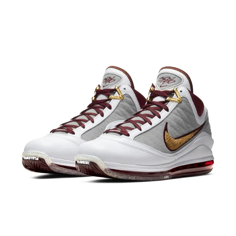 Nike LeBron 7 MVP (2020) White/Bronze-Team Red-Wolf Grey (CZ8915-100)