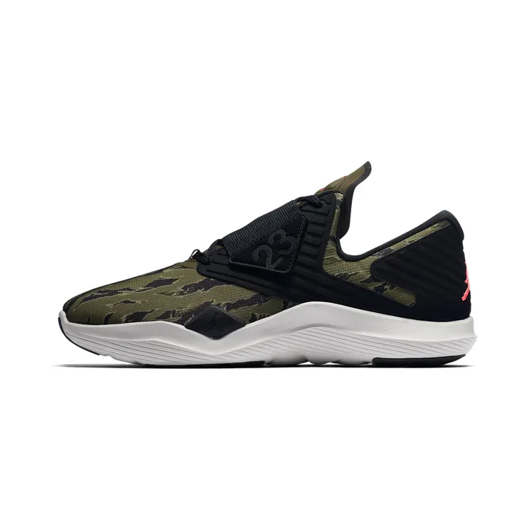 Jordan Relentless Camo “Olive Canvas / Black / Light Bone / Infrared 23” (AJ7990-301)