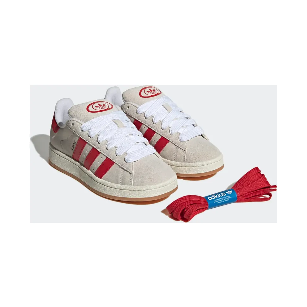 adidas Campus 00s Crystal White Better Scarlet (GY0037)