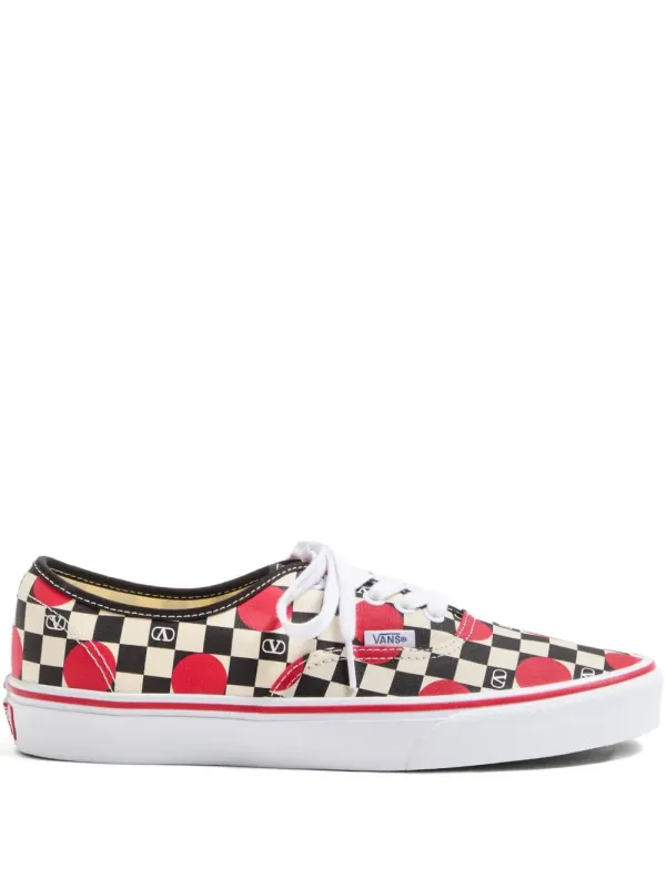 Valentino Garavani x Vans VLogo Checkerboard low-top sneakers with stippen – Beige (YS0M23WHX)