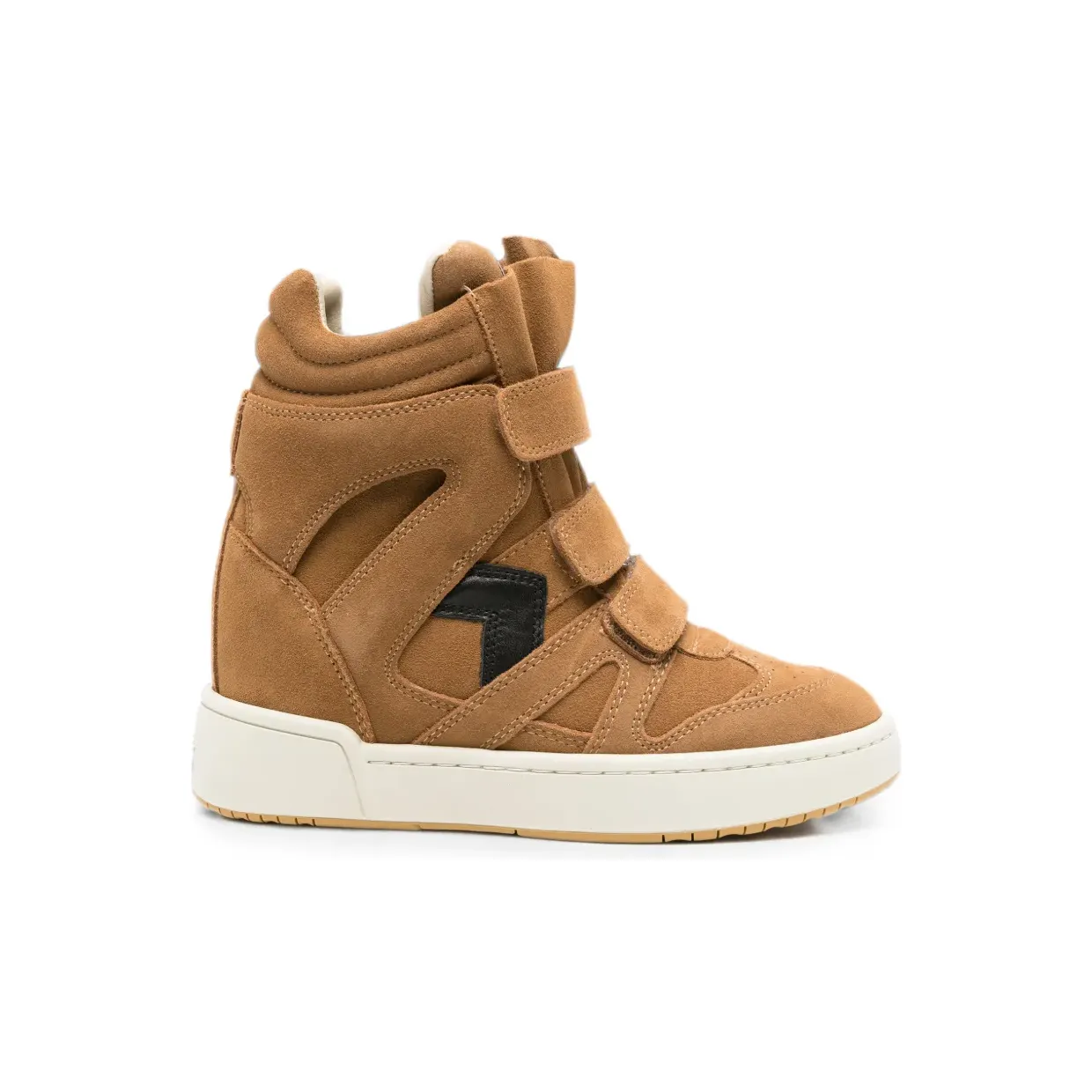 Isabel Marant Hohe IM3 Keilsneaker in Cognac / Black BK0010FAD1E03S/ (BK0010FAD1E03S)