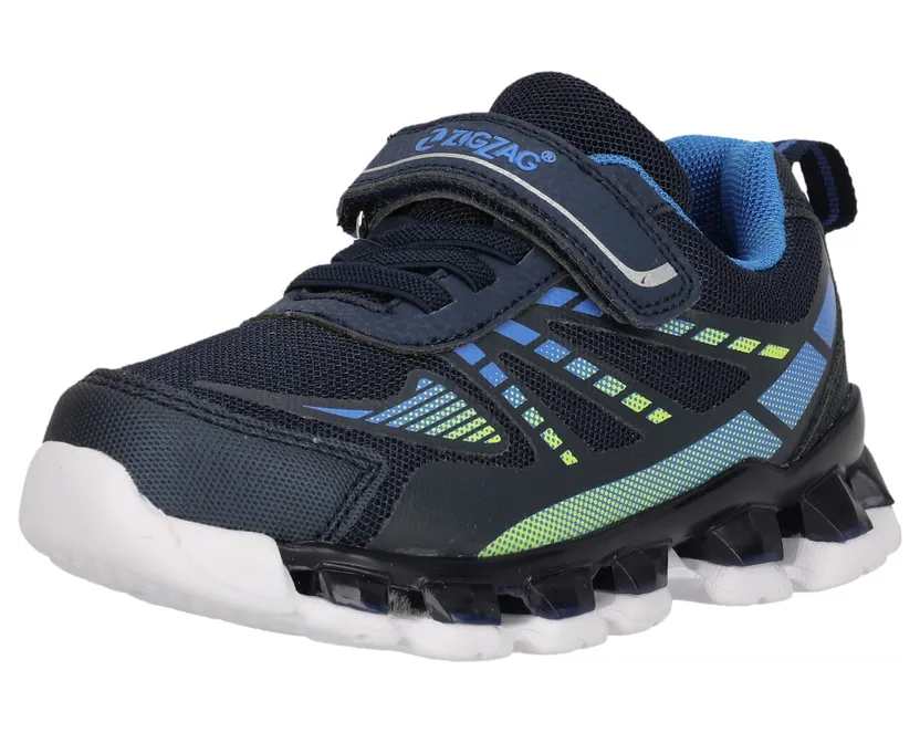 Zigzag sneaker Blauw / Nachtblauw / Geel (Z252458-2048)