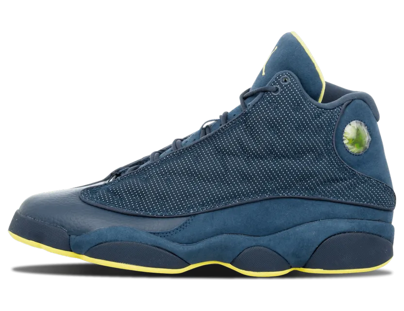 Air Jordan 13 Retro Squadron Blue Electric Yellow (414571-405)